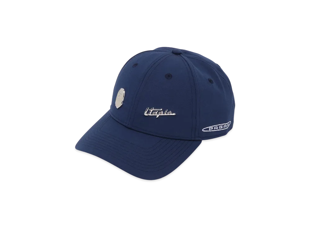 A BATHING APE x PAGANI Logo Nylon Cap "Navy"