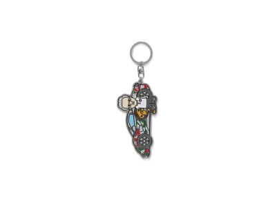 A BATHING APE x PAGANI Camo Keychain "Multi"