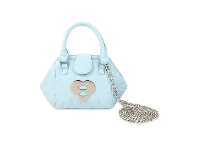 A BATHING APE APEE Quilted Mini Bag "Sax"