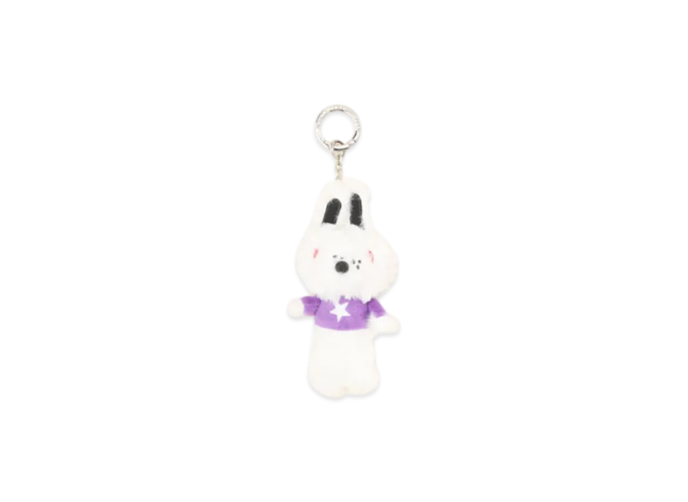 A BATHING APE APEE Baby Doppy Furry Keyring "White"