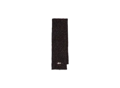 A BATHING APE APEE Knit Badge Scarf "Black"