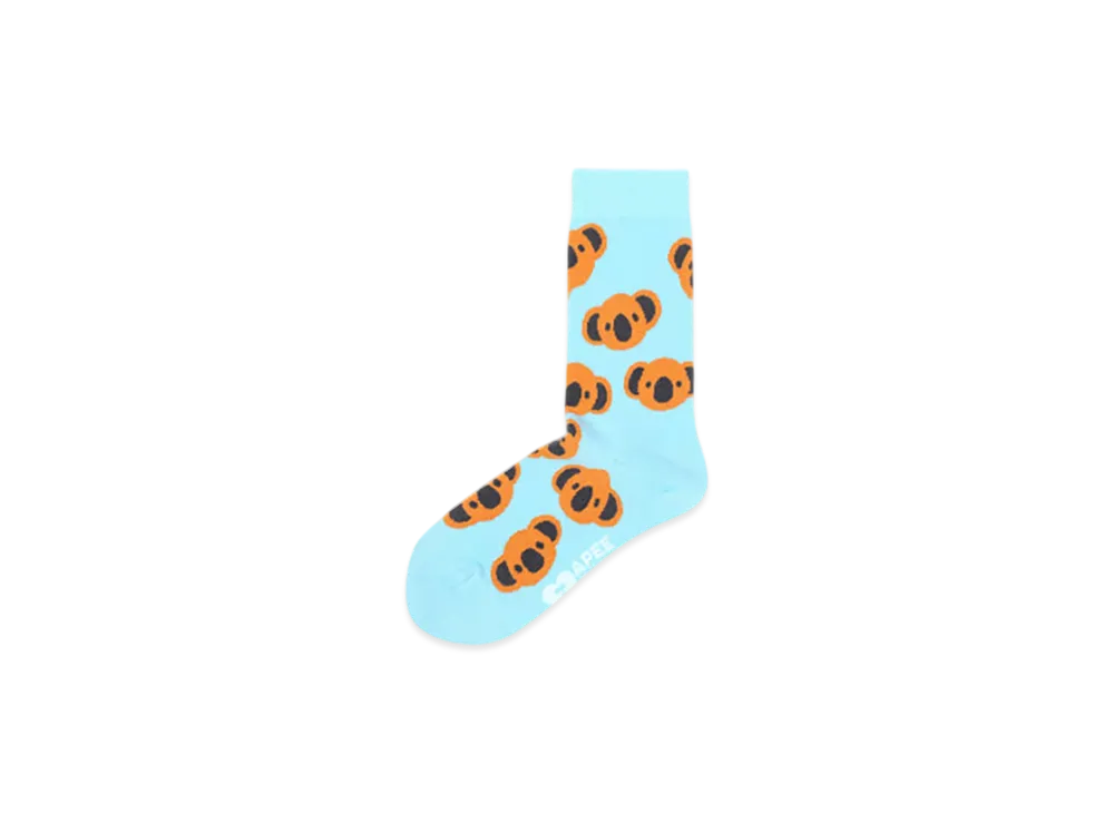 A BATHING APE APEE Baby Core Intarsia Socks #2 "Blue"