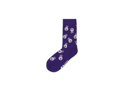 A BATHING APE APEE Baby Doppy Intarsia Socks #2 "Purple"