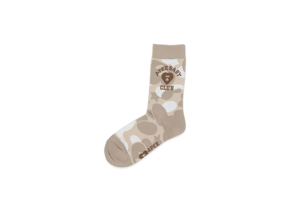 A BATHING APE APEE Camo Socks #2 "Ivory"