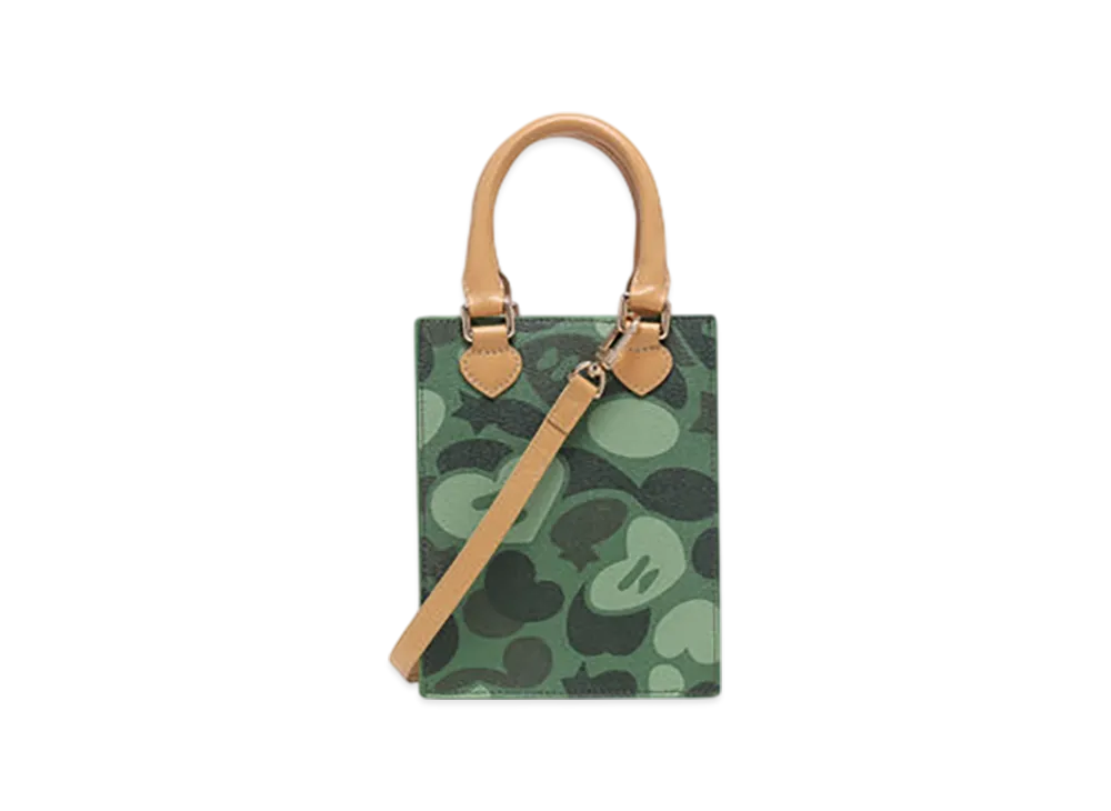 A BATHING APE APEE Camo Mini Bag Hand Bag #2 "Green"