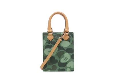 A BATHING APE APEE Camo Mini Bag Hand Bag #2 "Green"
