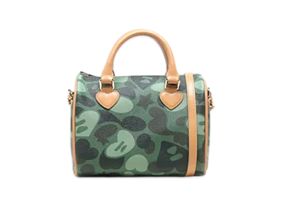 A BATHING APE APEE Camo Mini Bag Hand Bag #1 "Green"