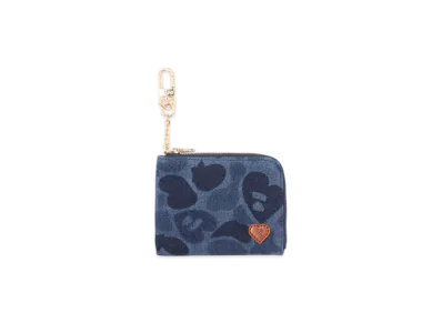 A BATHING APE APEE Camo Denim Wallet #1 "Indigo"