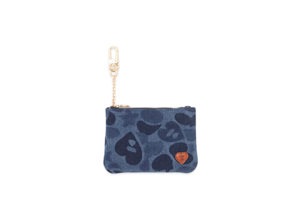 A BATHING APE APEE Camo Denim Wallet #2 "Indigo"