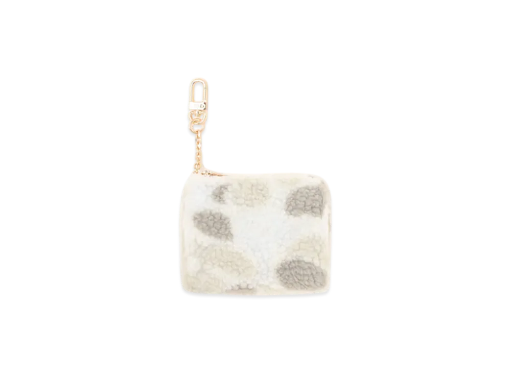 A BATHING APE APEE Camo Sherpa Wallet #1 "Ivory"