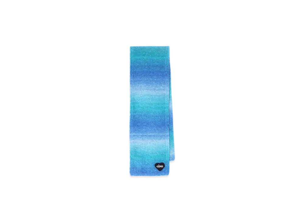 A BATHING APE APEE Spray Dye Scarf "Blue"