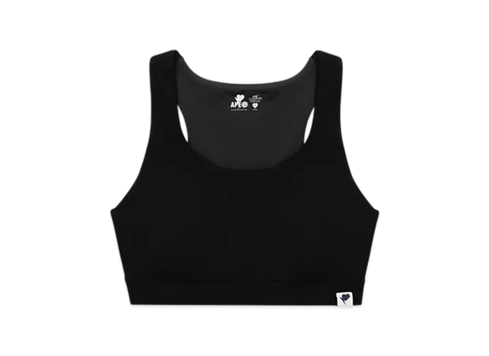 A BATHING APE APEE T Back Sport Bra "Black"