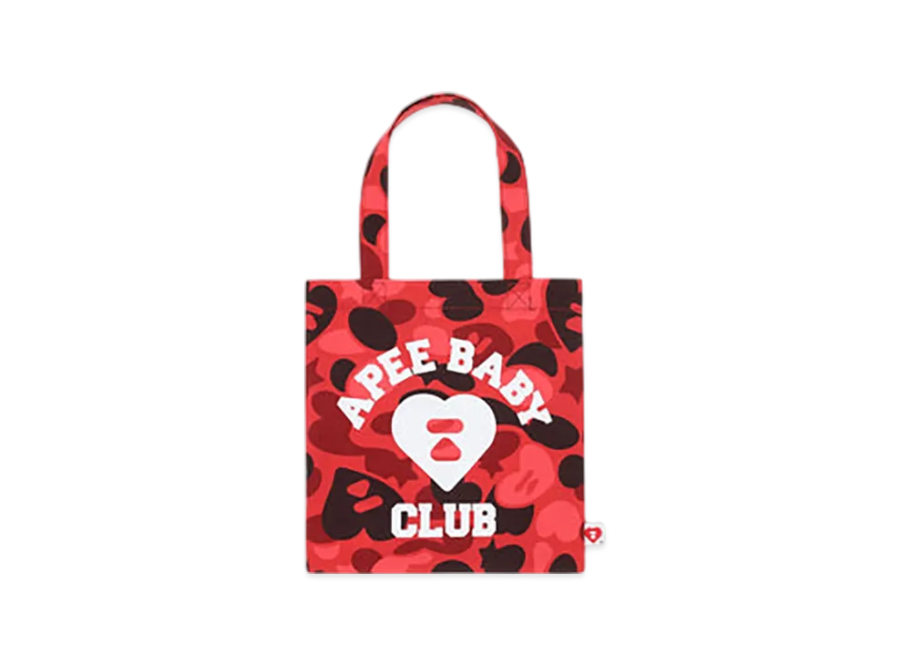 A BATHING APE APEE Apee Tote Bag #6 "Red"