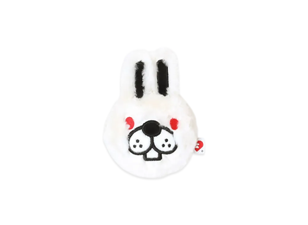 A BATHING APE APEE Baby Doppy Furry Coins Bag Keyring "White"