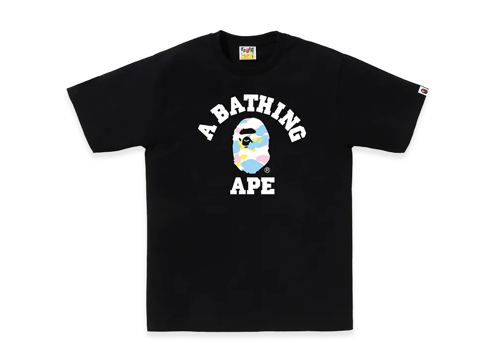 A BATHING APE New Multi College Tee "Black"