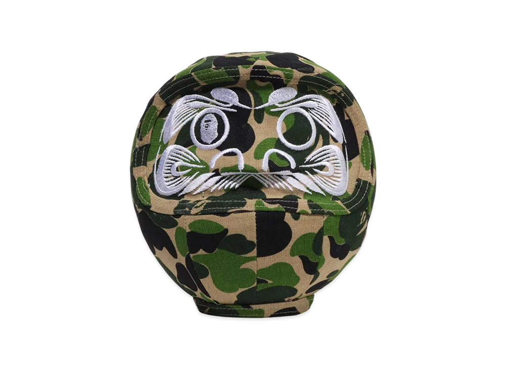 A BATHING APE x MIKAZUKISHOTEN ABC Camo Daruma "Green"
