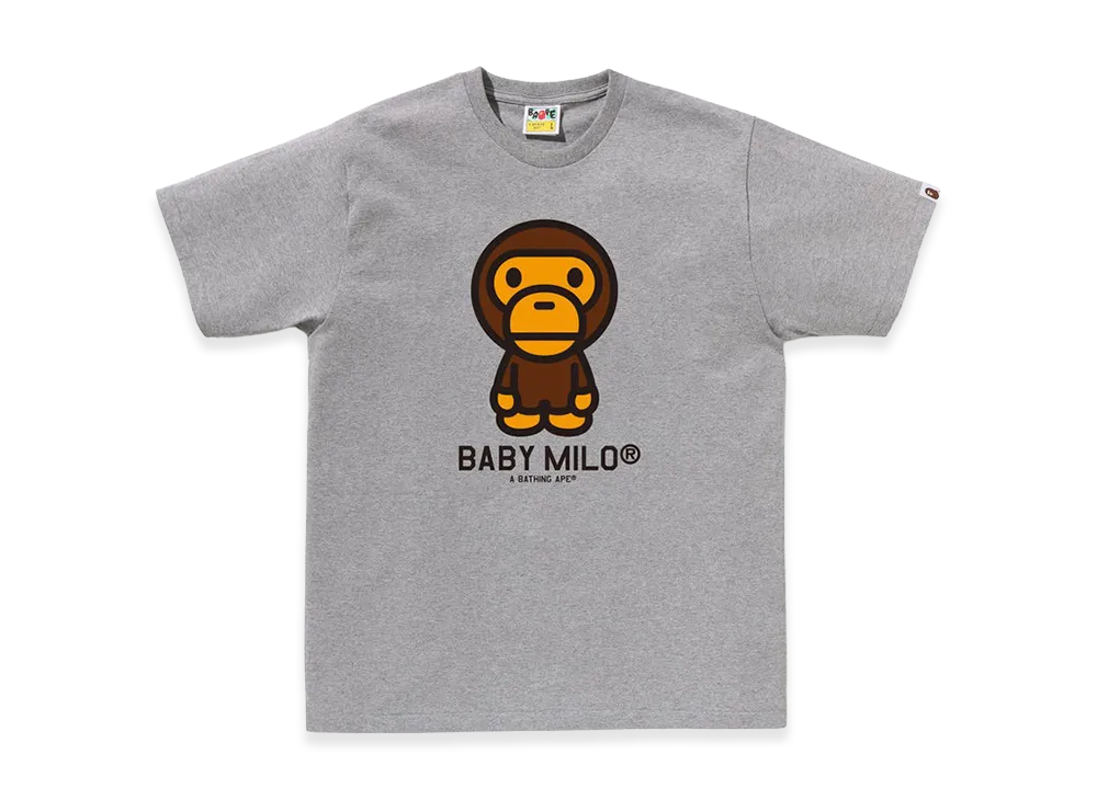 A BATHING APE Baby Milo Tee "Gray"
