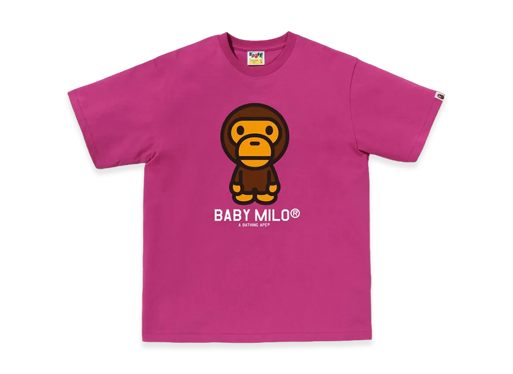 A BATHING APE Baby Milo Tee "Pink"