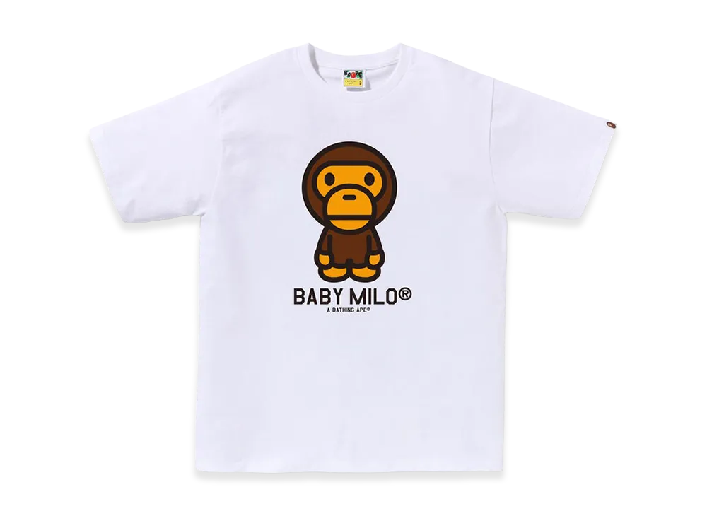 A BATHING APE Baby Milo Tee "White"