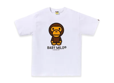 A BATHING APE Baby Milo Tee "White"