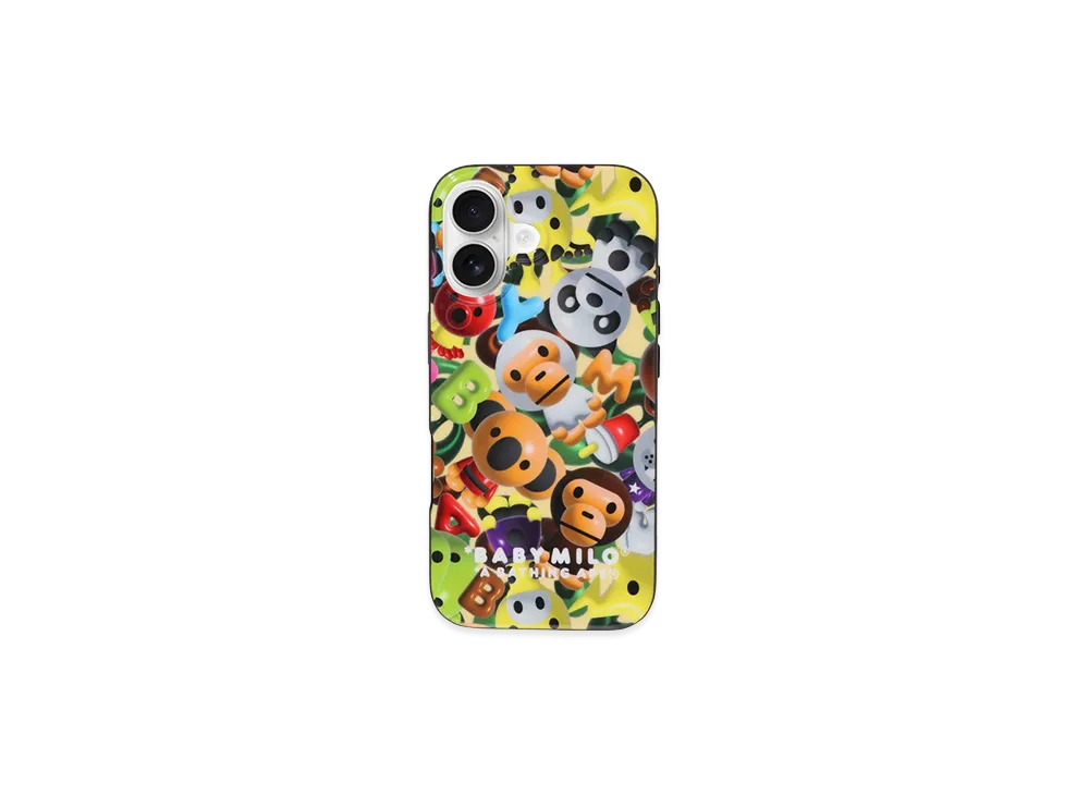 A BATHING APE 3D Milo All Friends Iphone 17 Case "Multi"