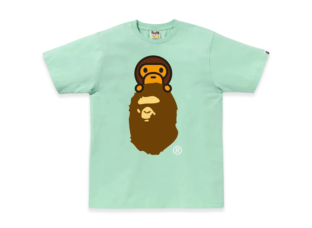 A BATHING APE Milo On Ape Head Tee "Green"