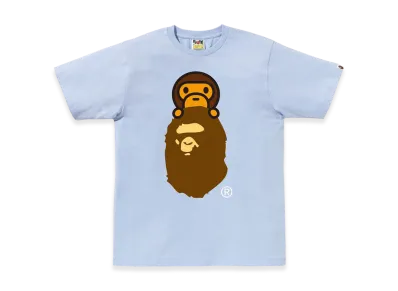 A BATHING APE Milo On Ape Head Tee "Sax"