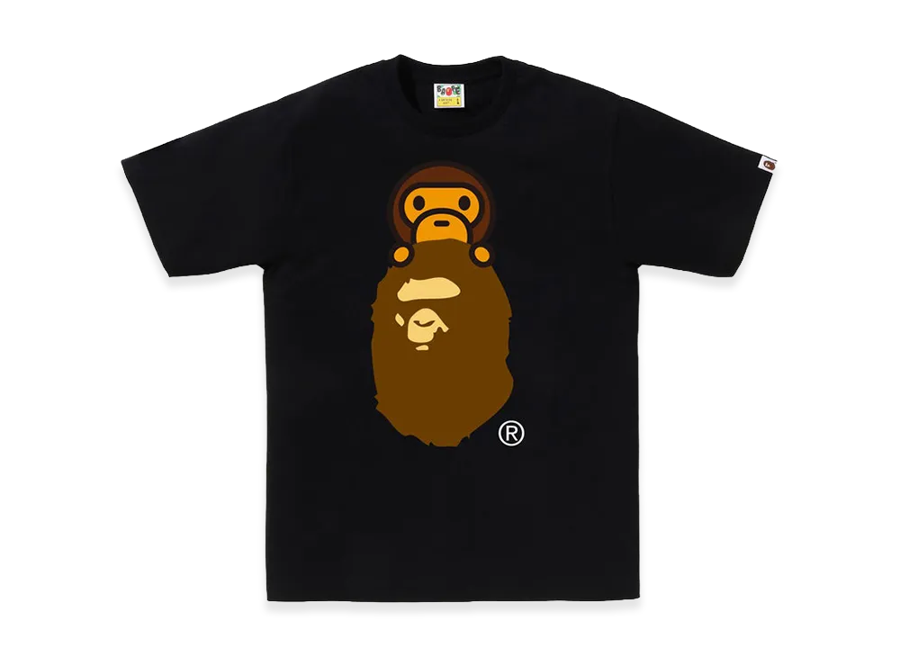 A BATHING APE Milo On Ape Head Tee "Black"