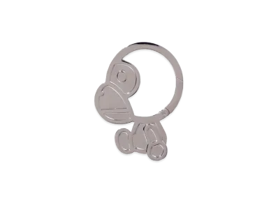 A BATHING APE Baby Milo Carabiner "Silver"