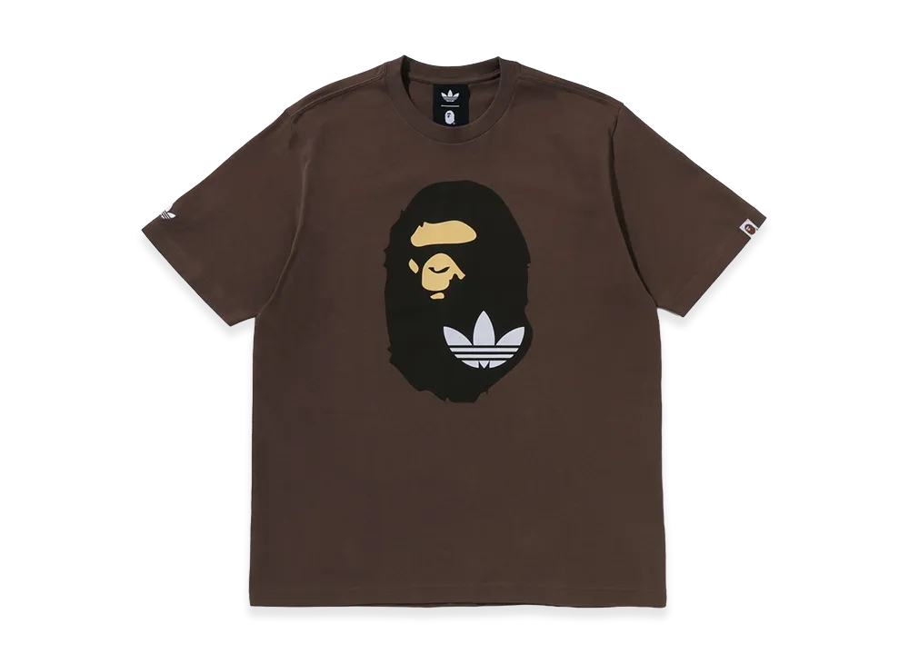 A BATHING APE x adidas Ape Head Tee Ladies "Brown"