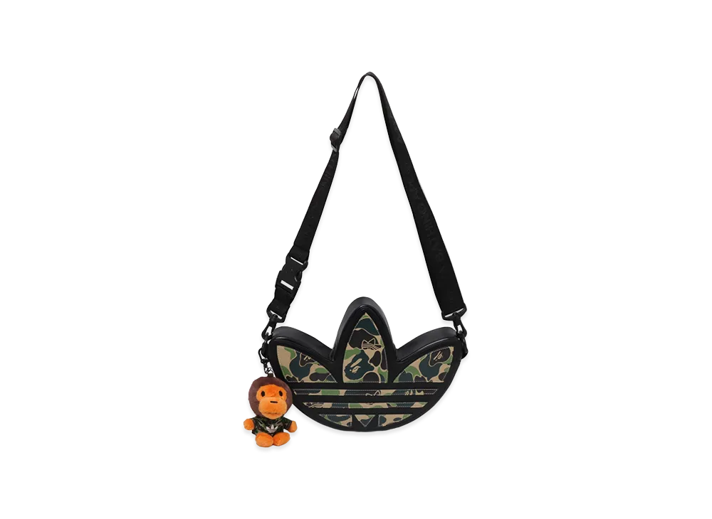 A BATHING APE x adidas Camo Trefoil Shoulder Bag 