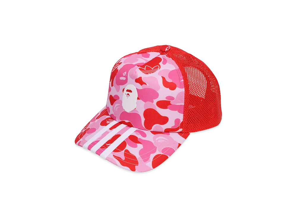A BATHING APE x adidas Camo Mesh Cap "Pink"