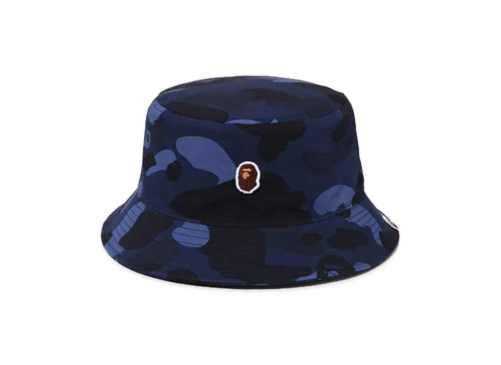 A BATHING APE Color Camo Bucket Hat "Navy"