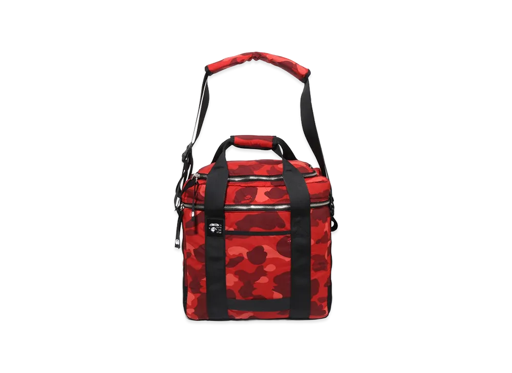 A BATHING APE Color Camo Records Bag "Red"