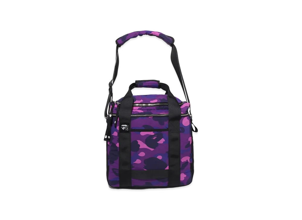 A BATHING APE Color Camo Records Bag "Purple"