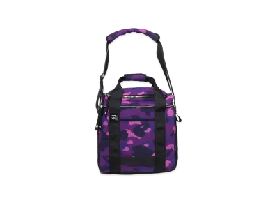 A BATHING APE Color Camo Records Bag "Purple"