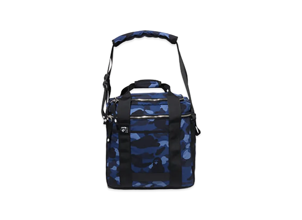 A BATHING APE Color Camo Records Bag "Navy"