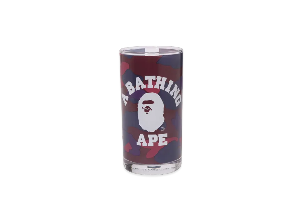 A BATHING APE Color Camo College Glass "Purple"