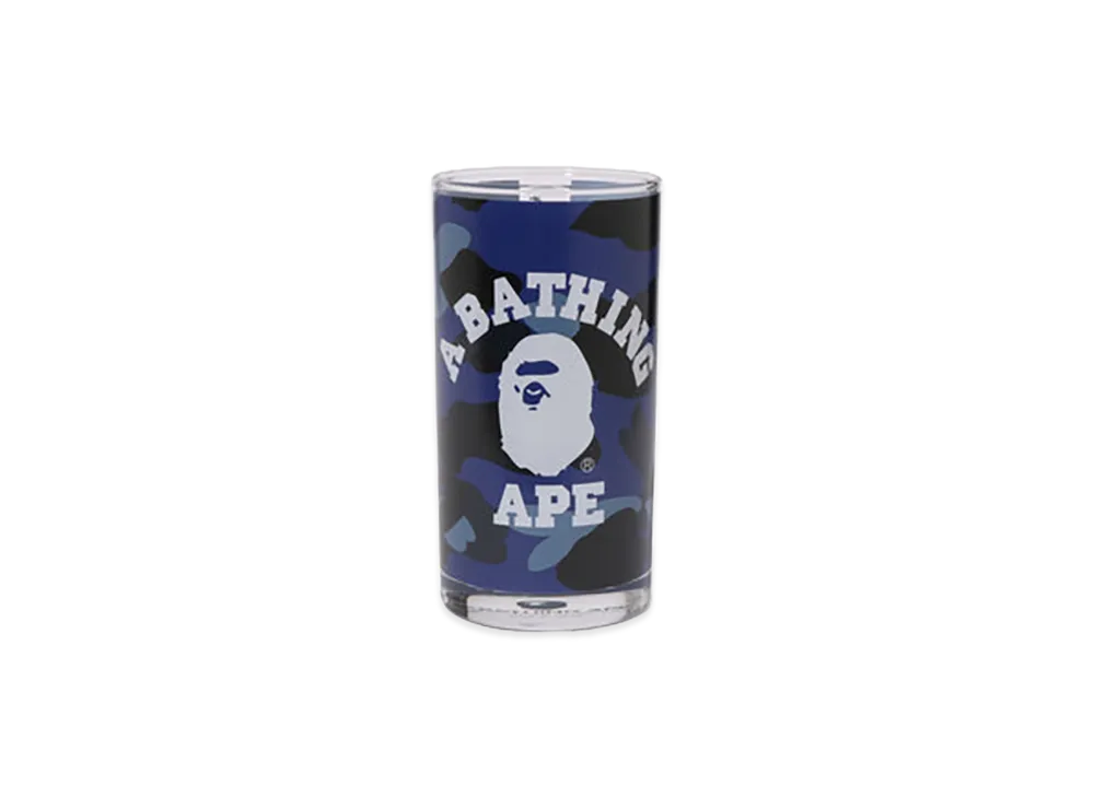 A BATHING APE Color Camo College Glass "Navy"
