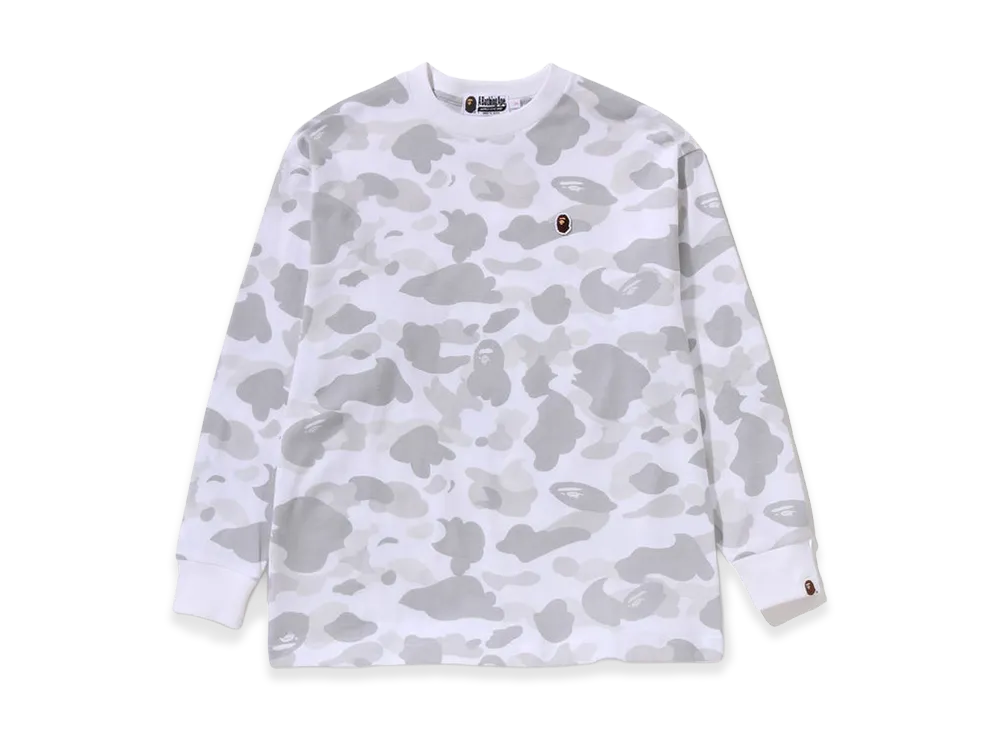 A BATHING APE Color Camo One Point L/S Tee "White"