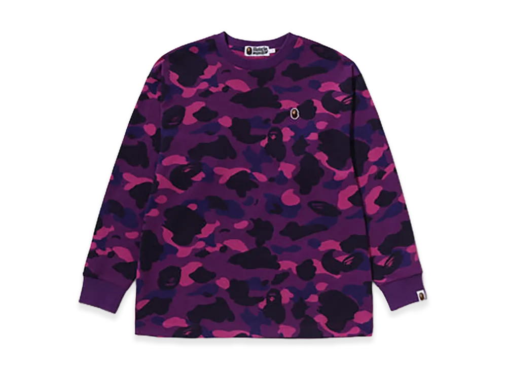 A BATHING APE Color Camo One Point L/S Tee "Purple"