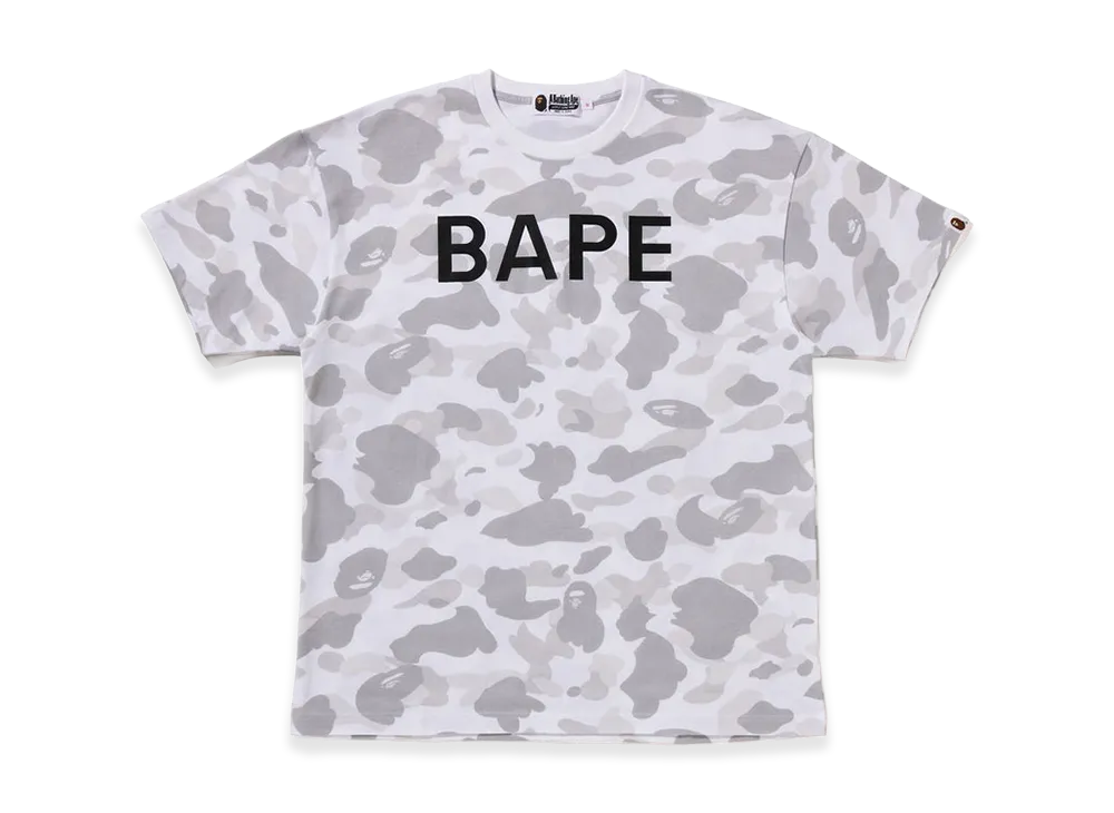 A BATHING APE Bape Logo Color Camo Oversized Tee "White"