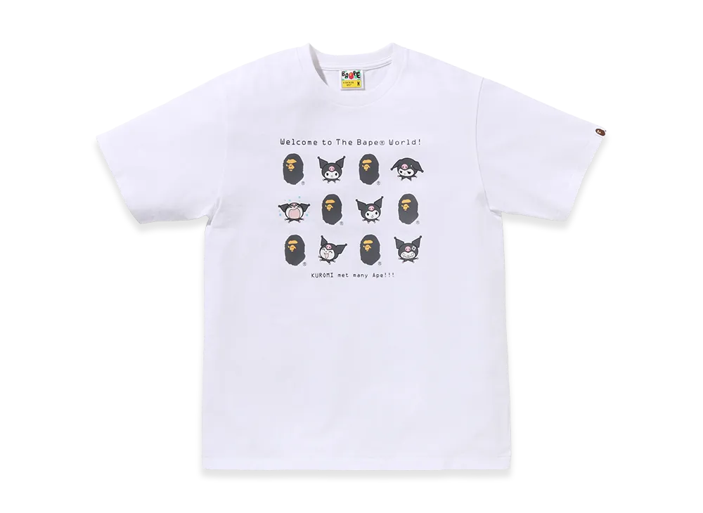 A BATHING APE x Kuromi Ladies Tee "White"