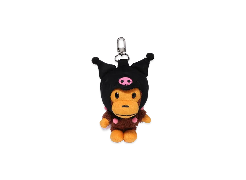 A BATHING APE x Kuromi Ladies Plush Doll Keychain A BATHING APE x Kuromi Ladies Plush Doll Keychain