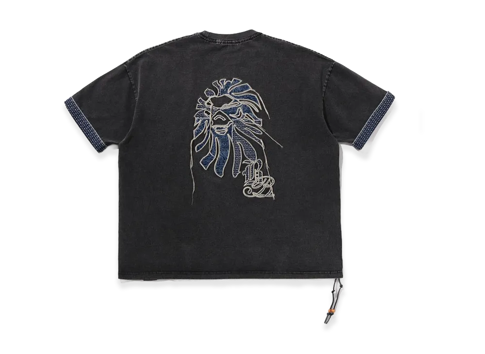 A BATHING APE Boro Patchwork Tee "Black"