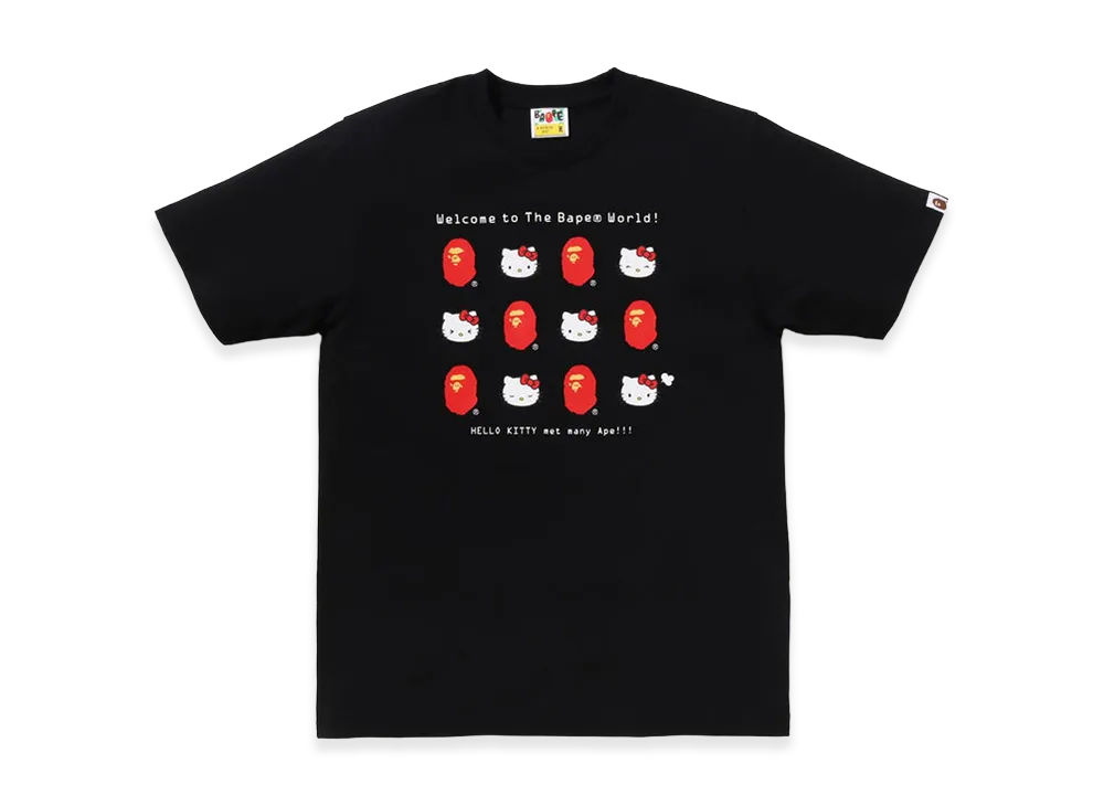 A BATHING APE x Hello Kitty Ladies Tee "Black"