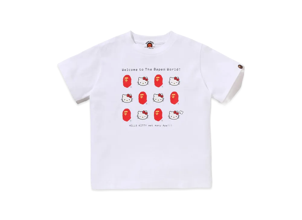 A BATHING APE x Hello Kitty Kids Tee "White"