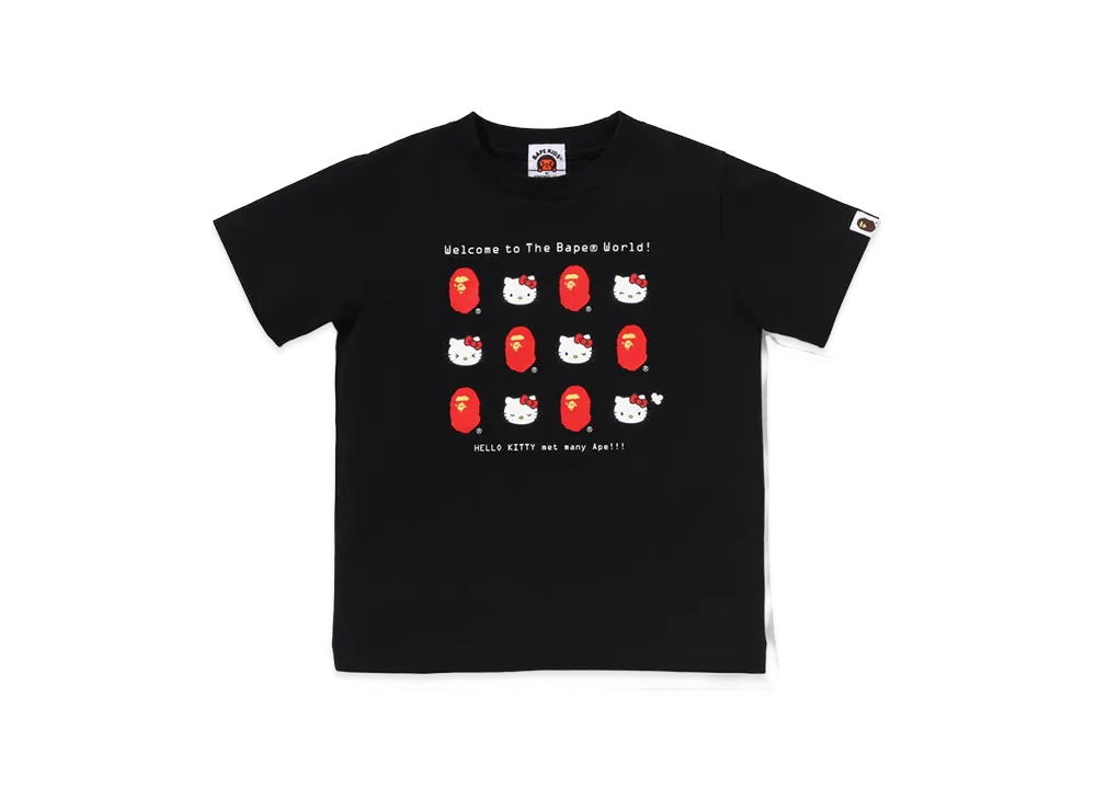 A BATHING APE x Hello Kitty Kids Tee "Black"