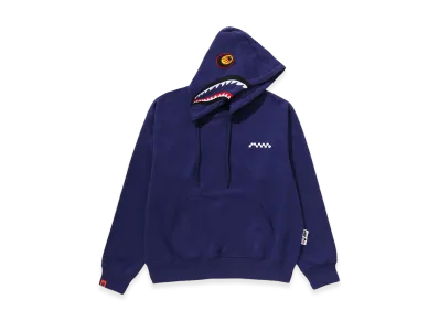 A BATHING APE x KAZUKI KURAISHI Afterhood Shark Hoodie "Purple"