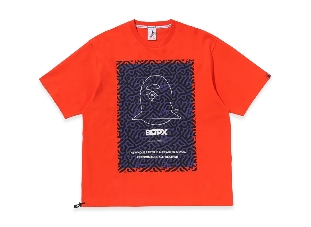 A BATHING APE x KAZUKI KURAISHI Maze S/S Tee "Orange"